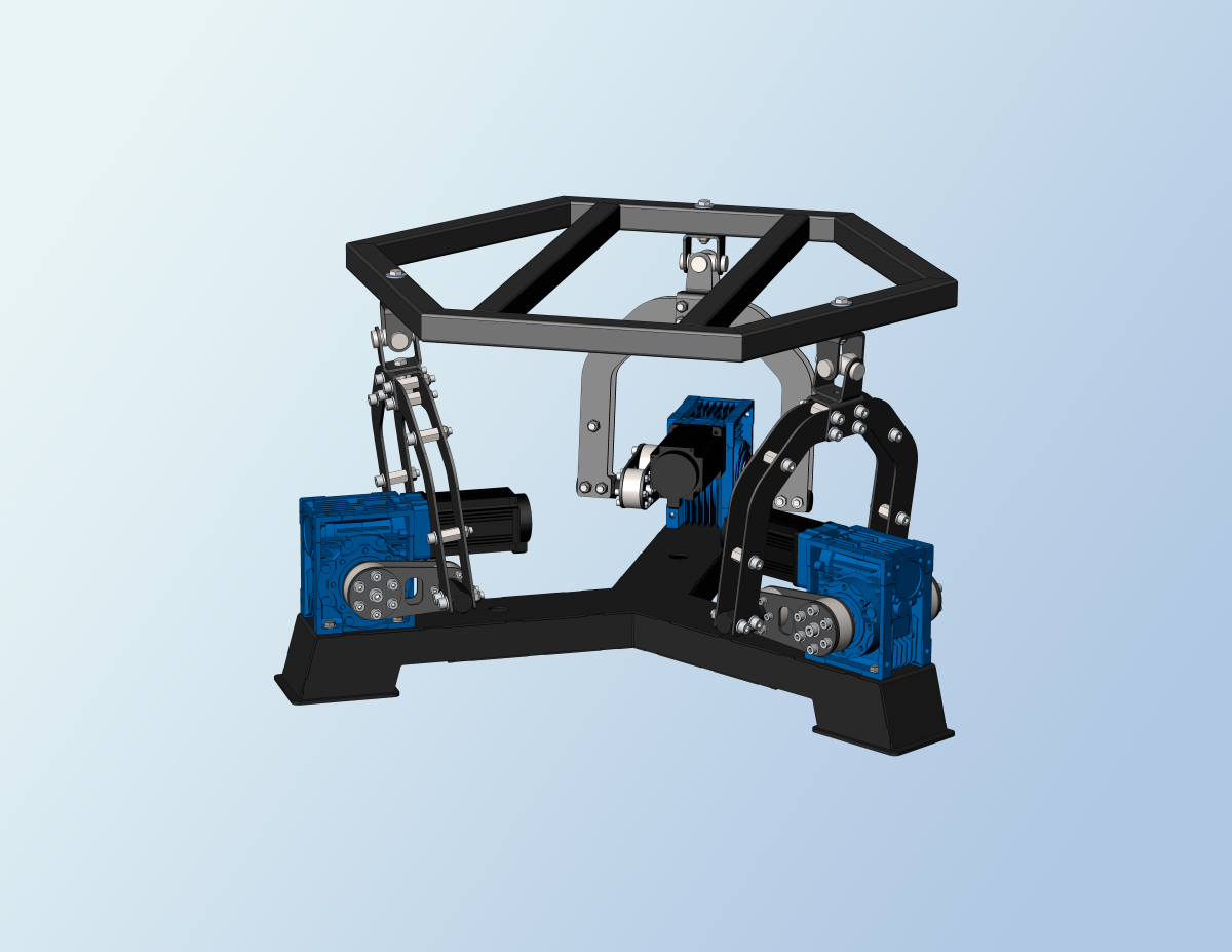 Рычажная 3DOF-платформа. Изготовление.